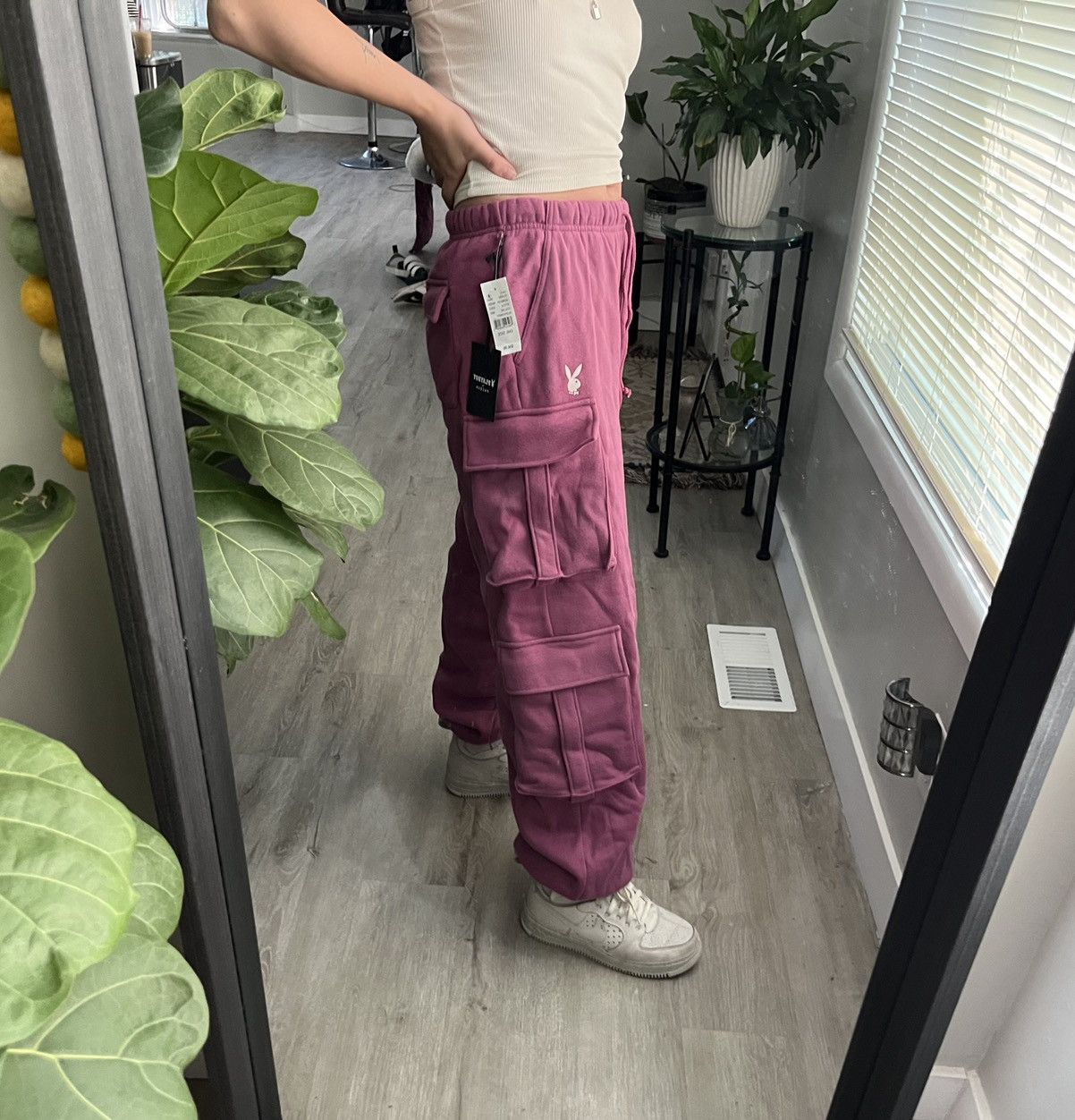 Pacsun × Playboy Playboy By PacSun Cargo Sweatpants Size 27" / US 4 / IT 40 - 12 Thumbnail