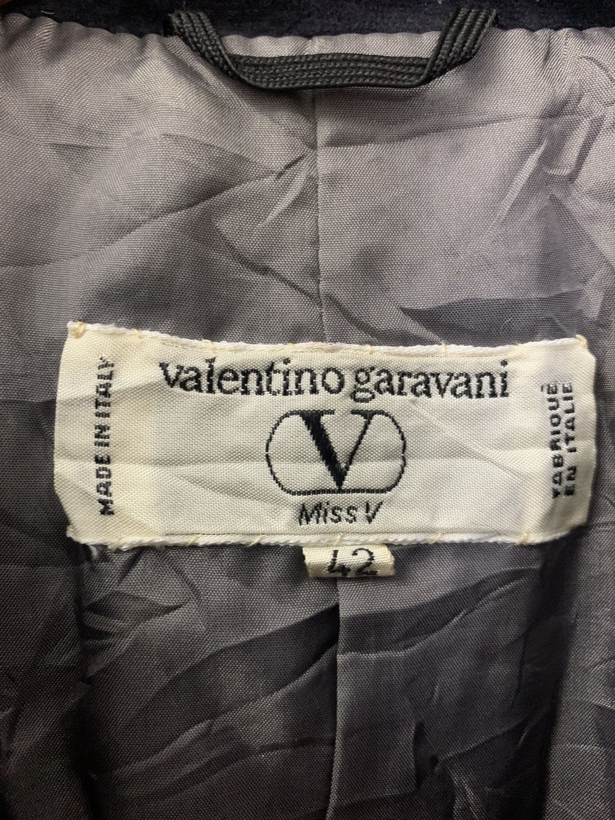 Valentino Vintage VALENTINO GARAVANI single-breasted wool blend coat Size M / US 6-8 / IT 42-44 - 7 Thumbnail