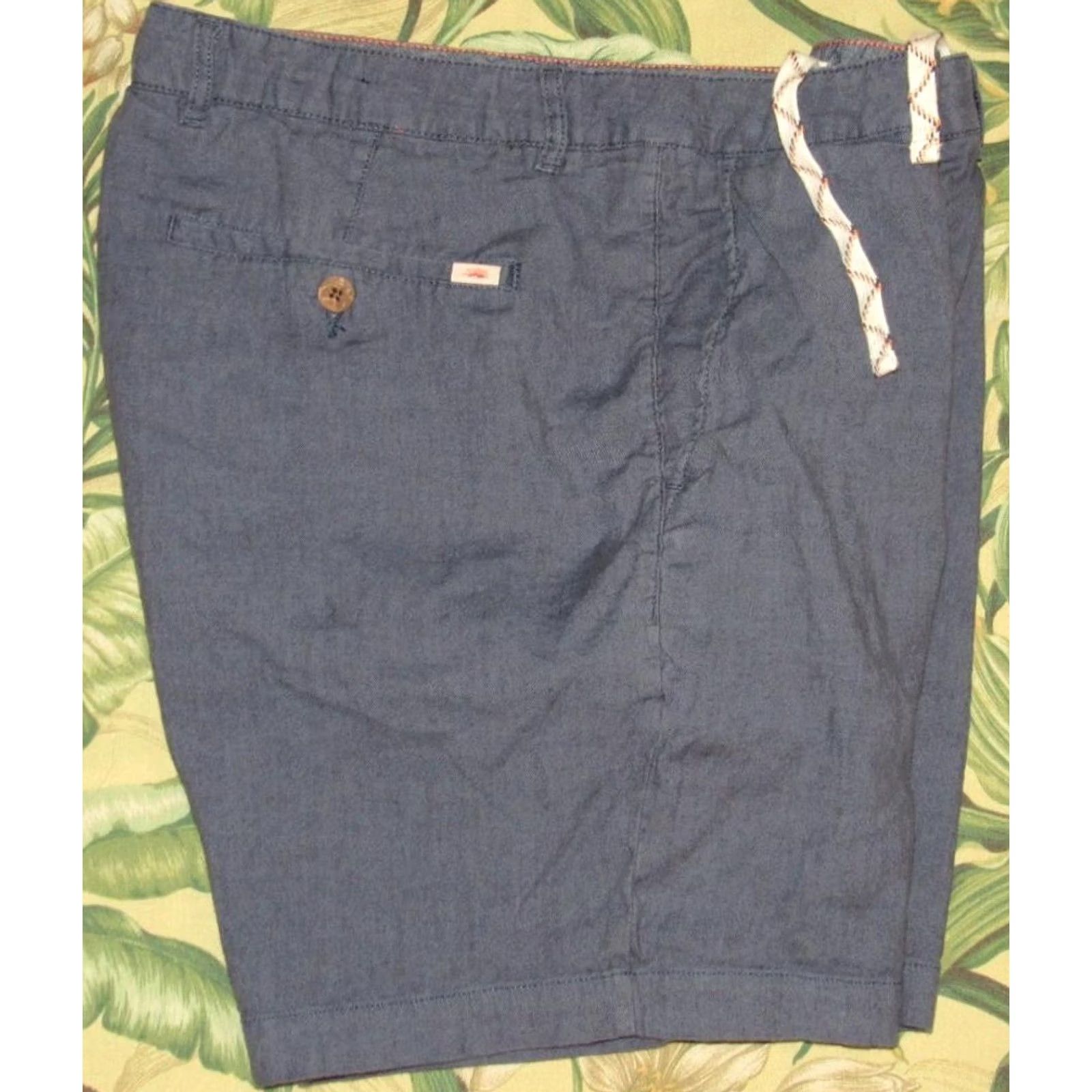 Faherty FAHERTY Blue Linen Blend 7.5" Tradewinds Chino Shorts 35 Size US 35 - 2 Thumbnail