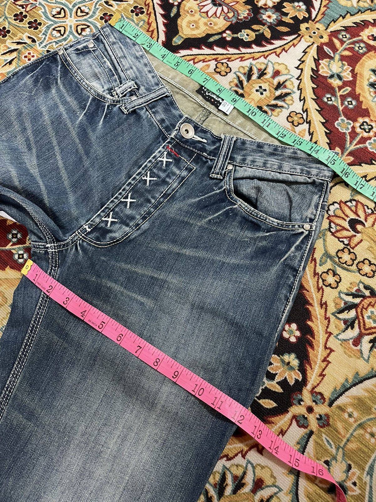 Vintage Vintage Real B Voice Poem Distressed Denim Jeans Size US 30 / EU 46 - 14 Thumbnail