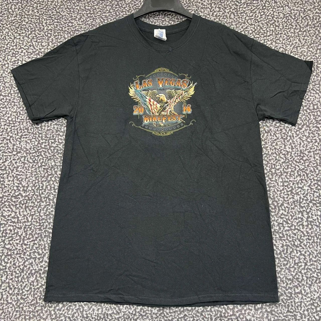 Gildan Vintage Las Vegas Bike Fest Shirt Men L Short Sleeve New Size US L / EU 52-54 / 3 - 2 Thumbnail