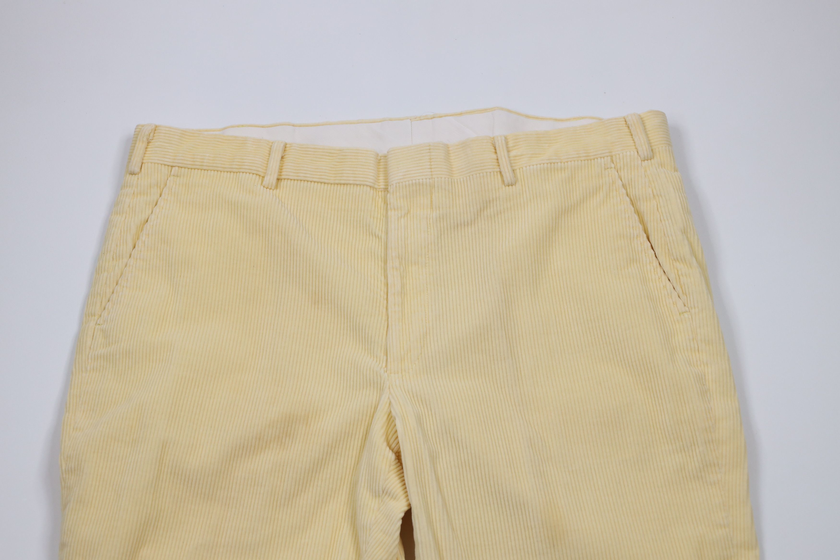 Vintage Vintage 70s Streetwear Wide Leg Corduroy Chino Pants USA Size US 38 / EU 54 - 2 Thumbnail