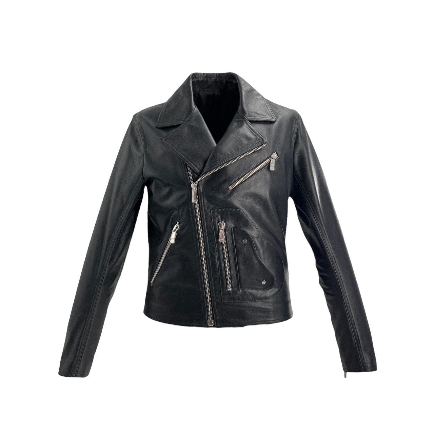 Dior Dior - Saddle D Pocket Biker Jacket In Grey Bull Leather M Size US M / EU 48-50 / 2 - 1 Thumbnail