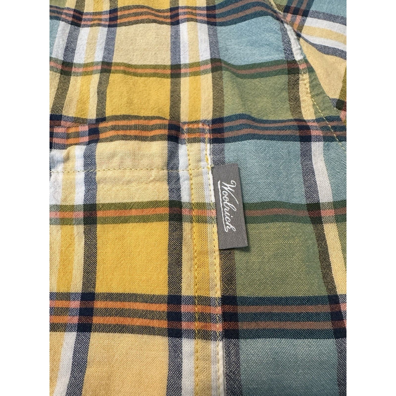 Woolrich Woolen Mills Woolrich Plaid Button Shirt Yellow/Blue XXL Outdoor Gorpcore Size US XXL / EU 58 / 5 - 2 Thumbnail