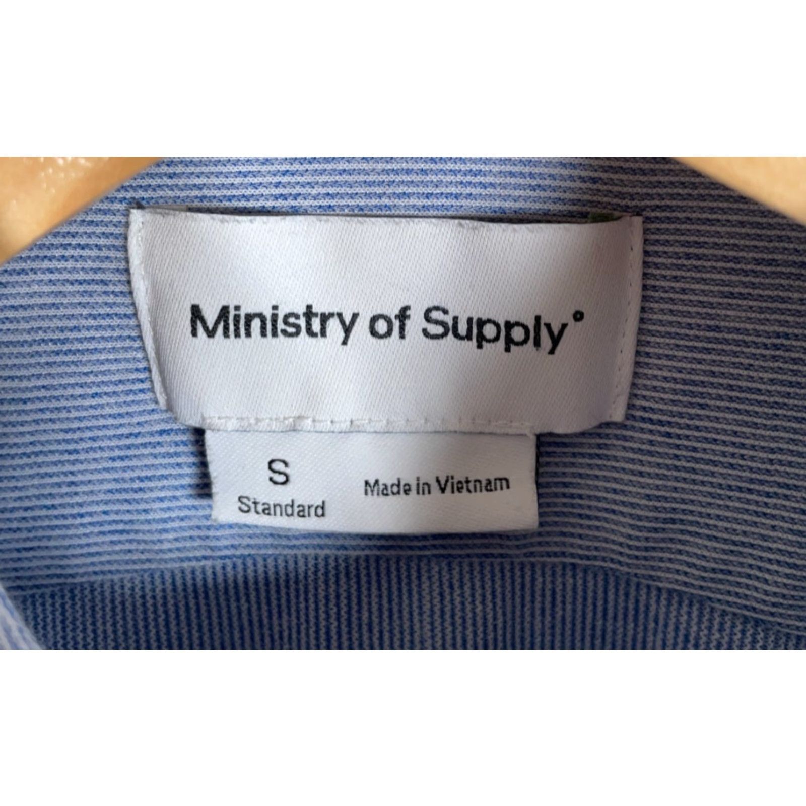 Vintage Ministry of Supply Long Sleeve Shirt Men's Small Light Blue Cotton Blend Size US S / EU 44-46 / 1 - 3 Thumbnail