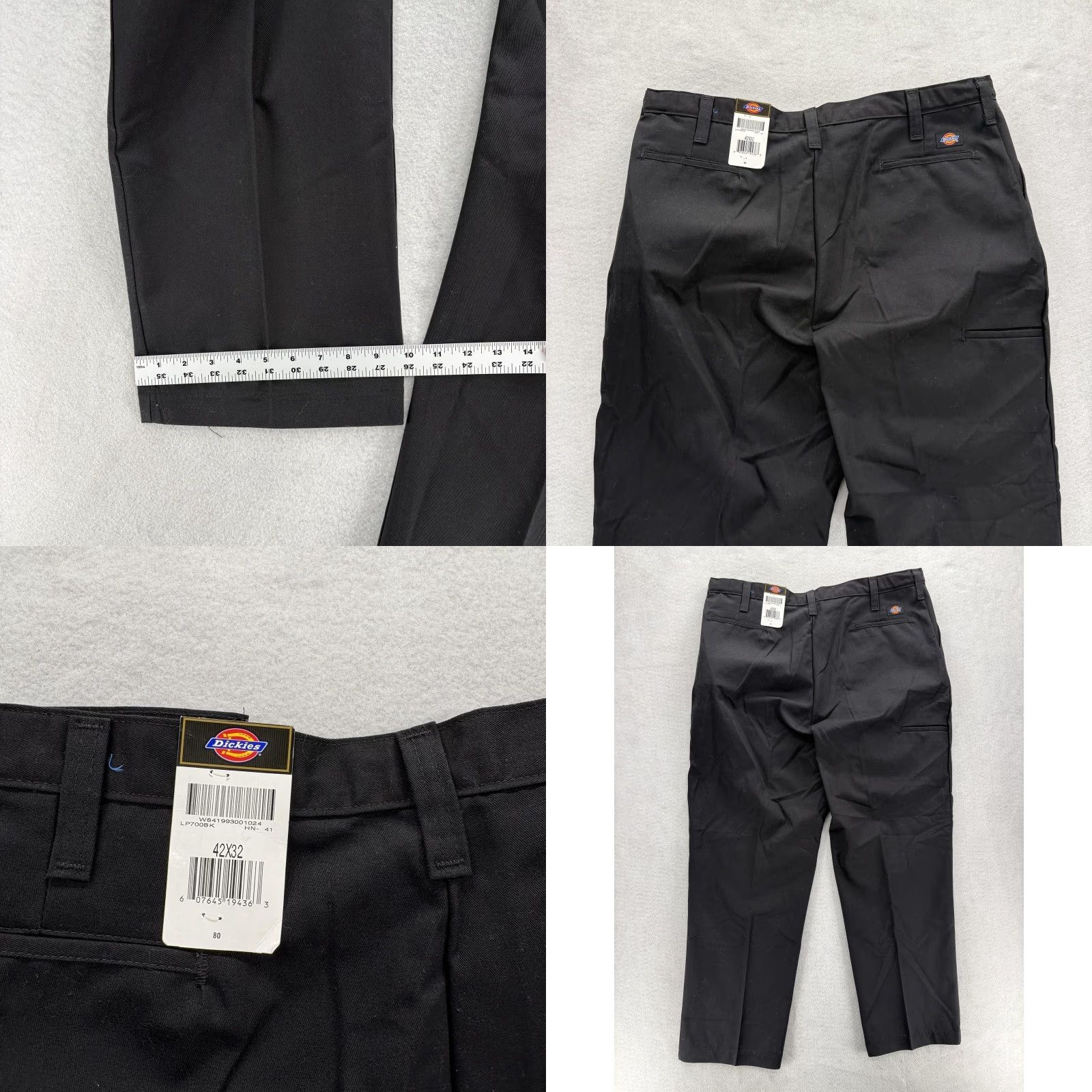 Dickies Dickies Work Pants Mens 42x32 Chino Regular Fit Black NWT Workwear Casual Pants Mens Slim Straight Front Pocket Logo Size US 42 / EU 58 - 8 Thumbnail
