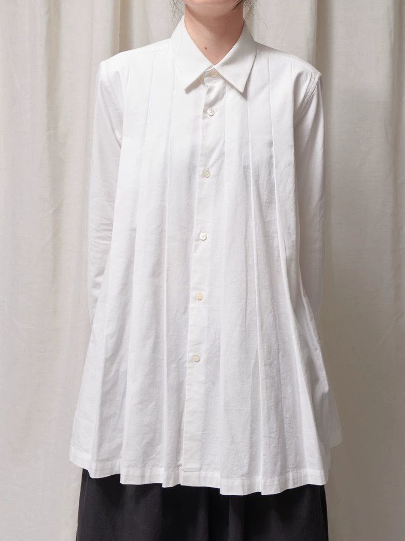 Comme des Garcons Comme Des Garcons White pleated shirt Size S / US 4 / IT 40 - 6 Thumbnail
