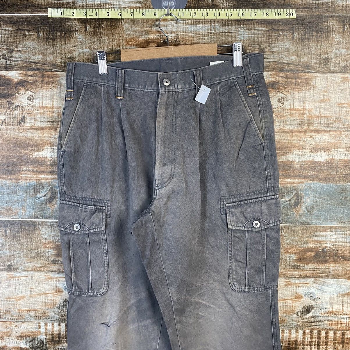 Japanese Brand DL Xebec Brown Cargo Multipocket Pants #C966 Size US 31 - 4 Thumbnail