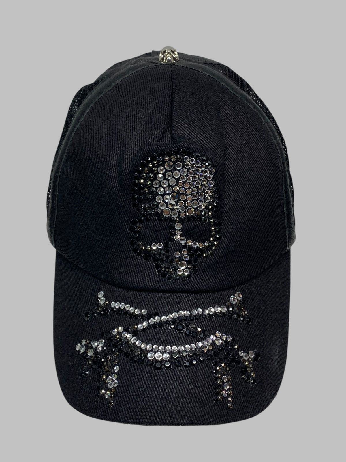 Other Jupiter Juno Rhinestones Skull Mesh Cap 14th Addiction Style Size ONE SIZE - 4 Thumbnail