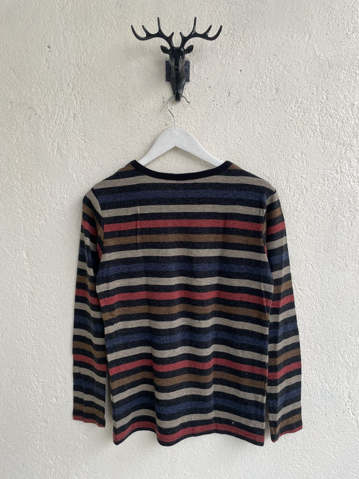 If Six Was Nine 2000s Archive PPFM Stripe Long Sleeve Tee Y2K Hysteric Japan Size US S / EU 44-46 / 1 - 6 Thumbnail
