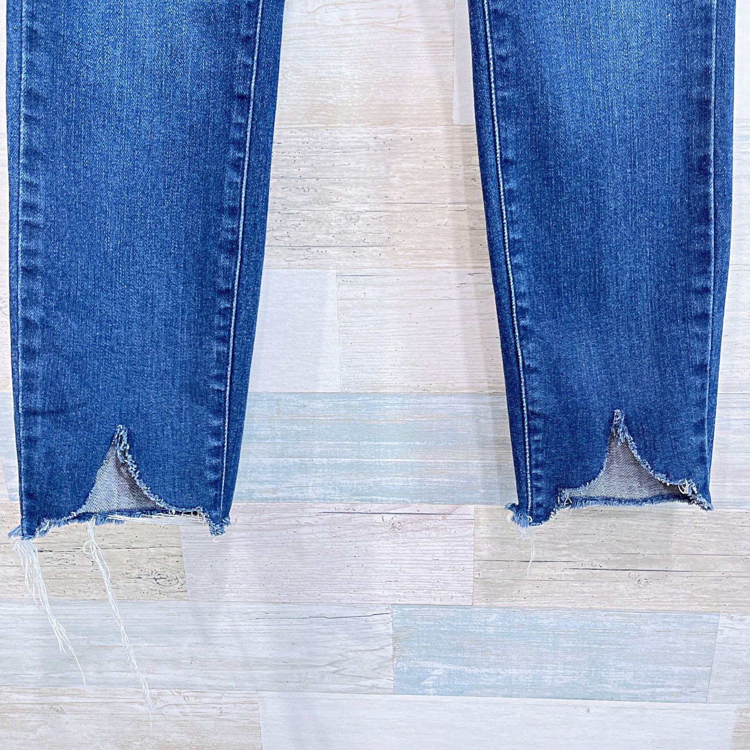 Paige PAIGE Verdugo Crop Skinny Jeans Blue Dark Wash Mid Rise 25 Size 25" / US 0 / IT 36 - 3 Thumbnail