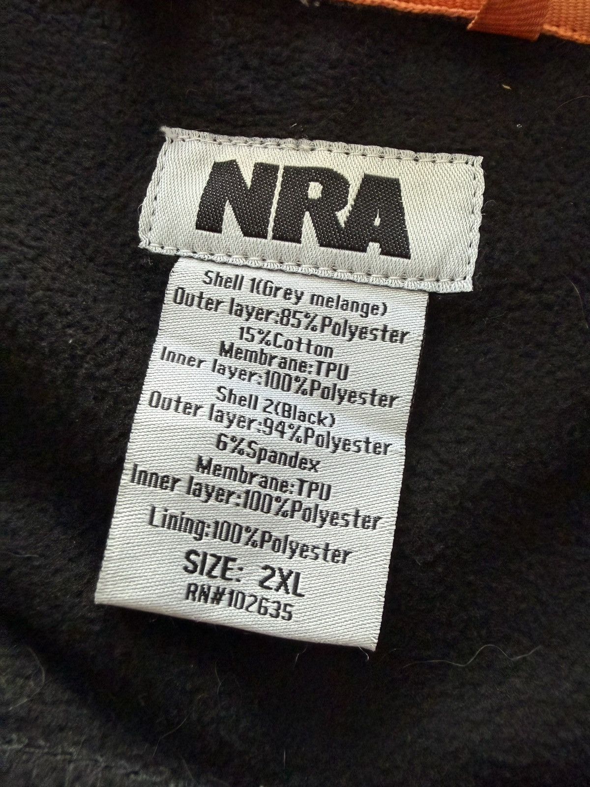 Other NRA Jacket Men’s 2XL Gray Black Full Zip Softshell Fleece Size US XXL / EU 58 / 5 - 4 Thumbnail