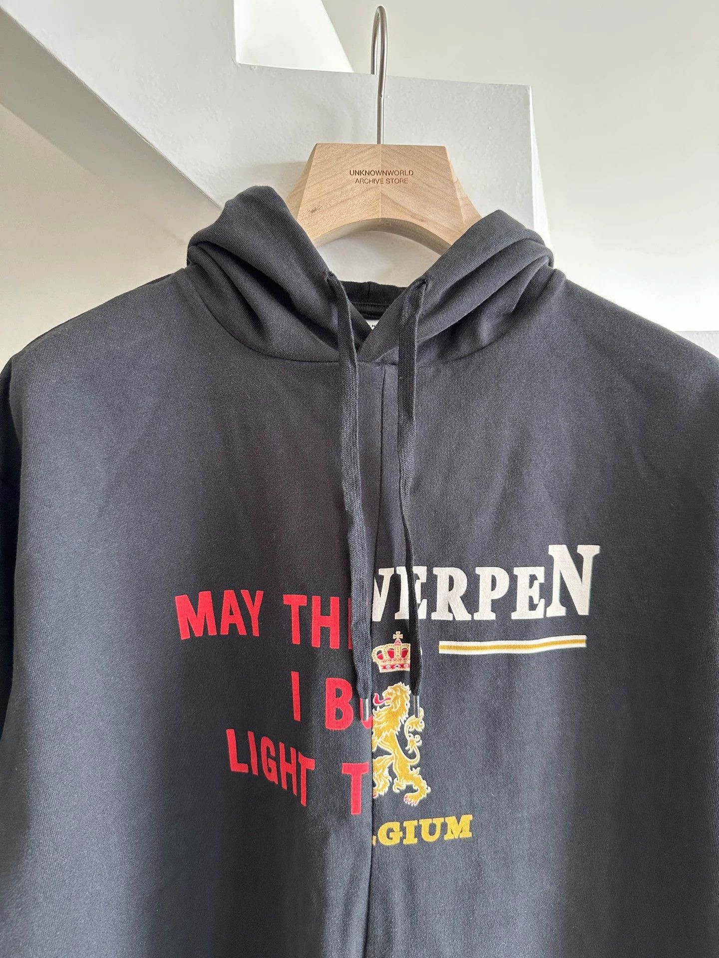 Vetements Vetements Antwerp Printed Decon Short Hoodie S Size US S / EU 44-46 / 1 - 2 Thumbnail