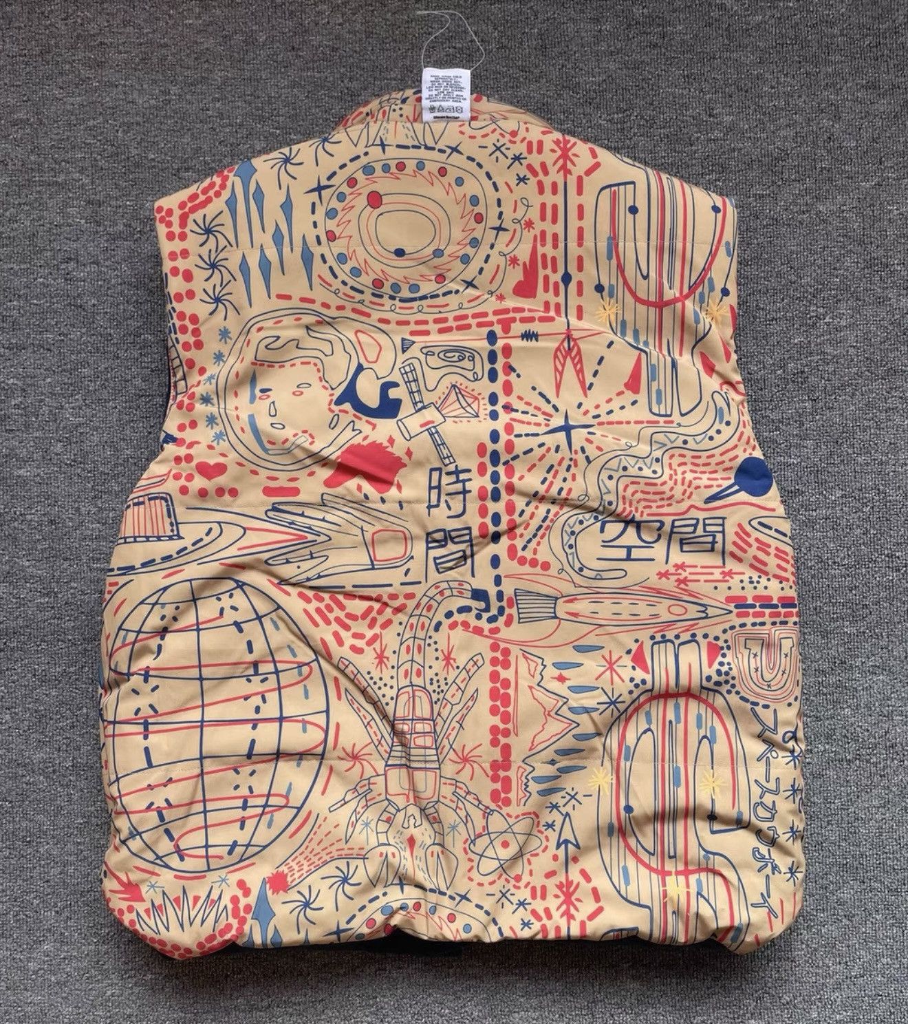 Billionaire Boys Club BBC ICECREAM Reversible Silk-Screened Padded Vest Jacket Size US L / EU 52-54 / 3 - 3 Thumbnail