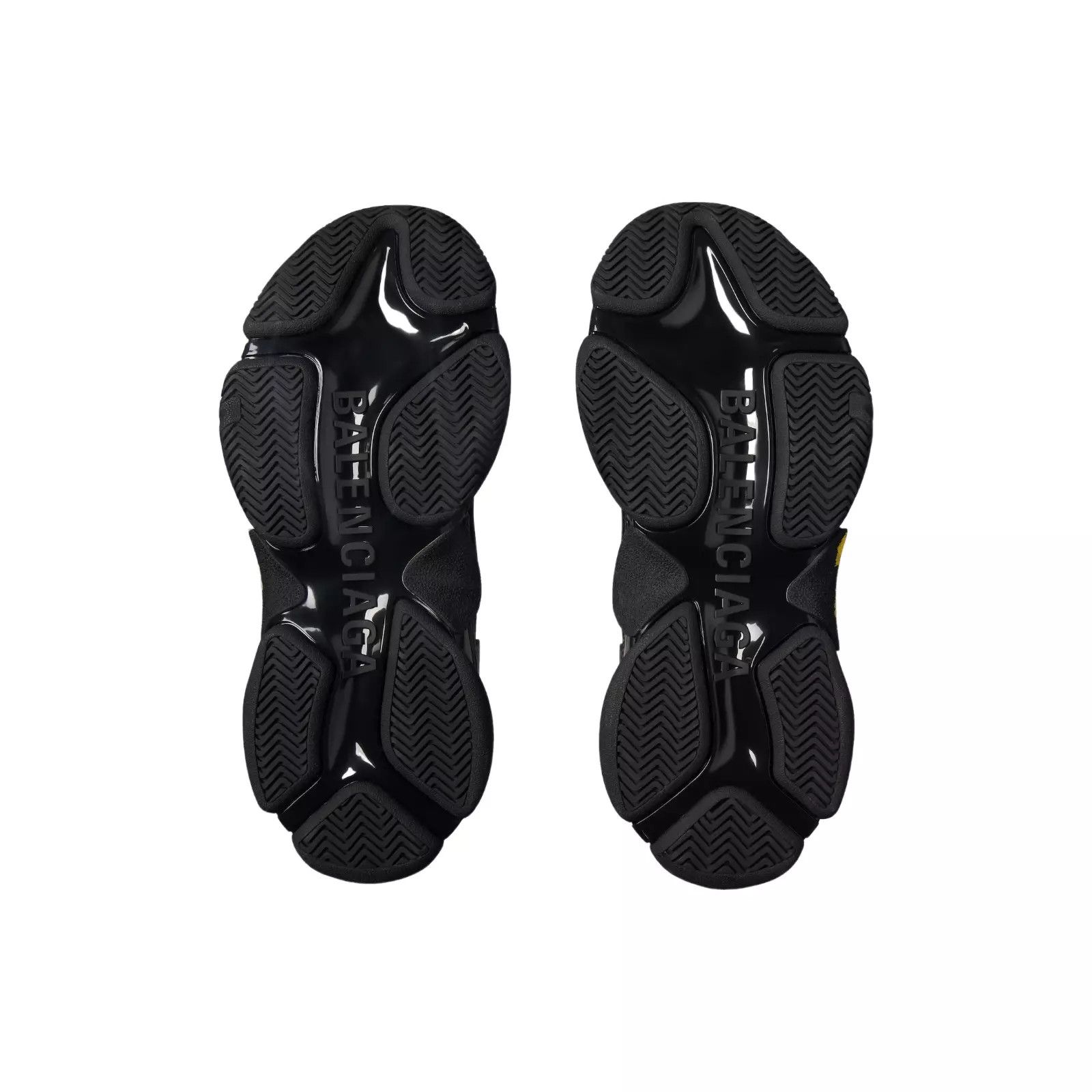 BALENCIAGA Triple S Tape Black/Yellow Women's Sneakers