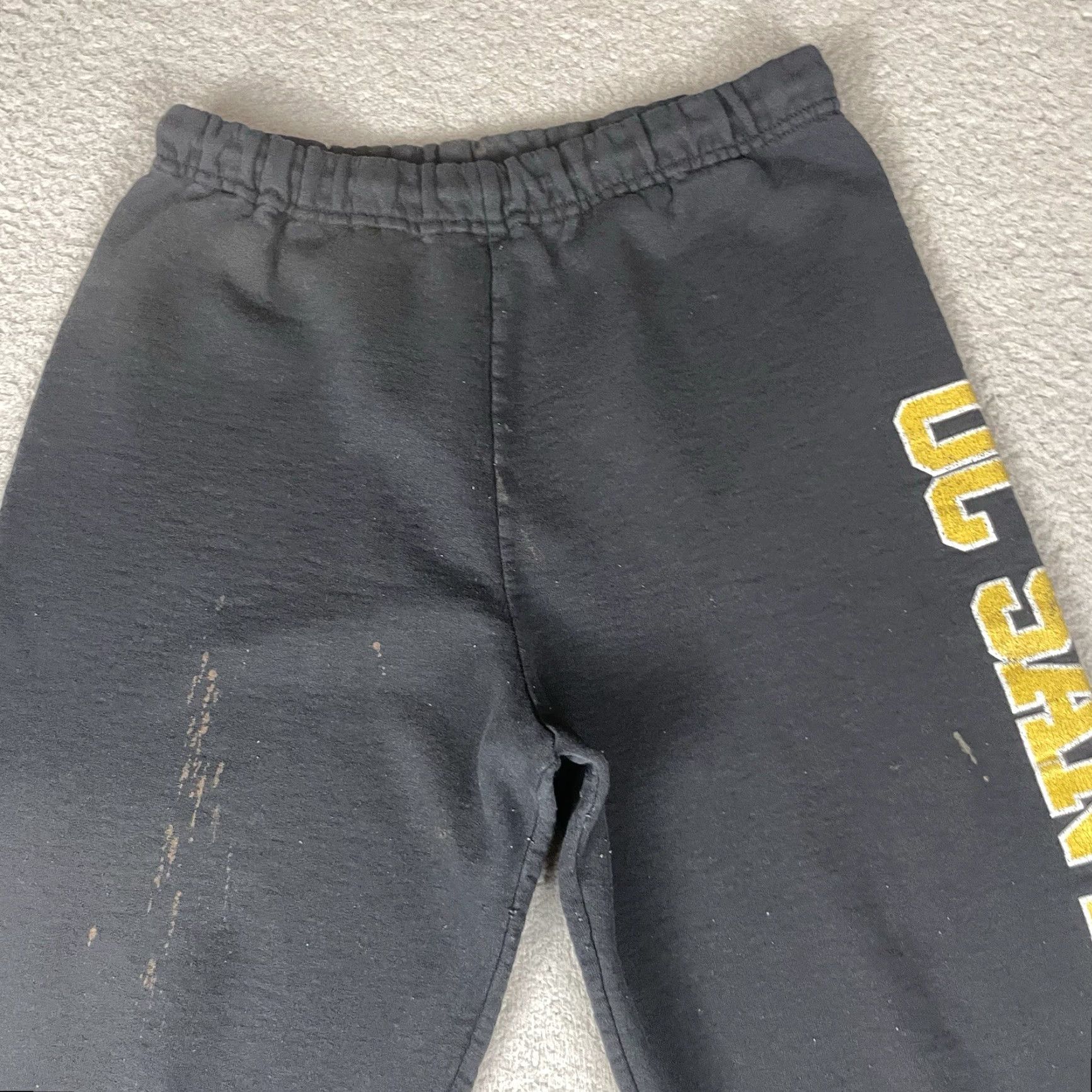 Jerzees VINTAGE UC SANTA CRUZ Slugs Sweatpants Men S Black College Athletic JERZEES Pattern Logo Size US 29 - 7 Thumbnail