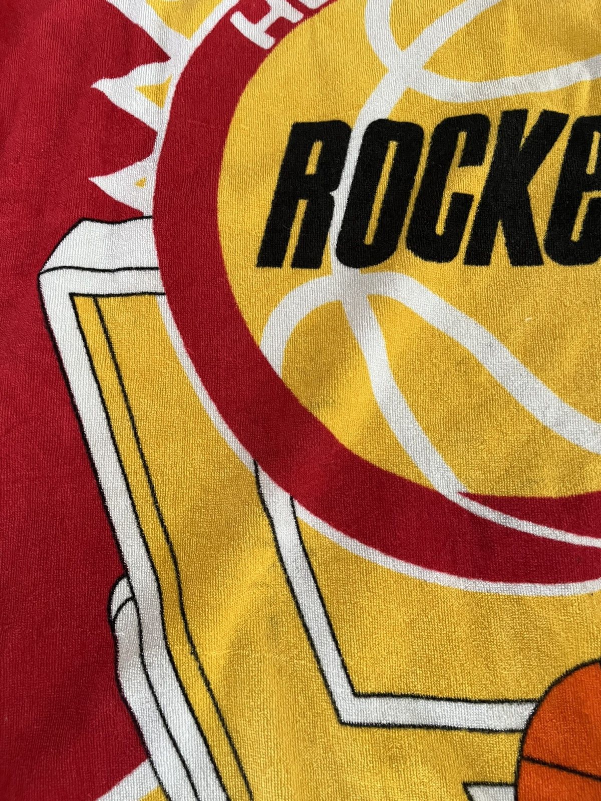 NBA × Vintage Vintage 90s Houston Rockets Towel Clutch City Size ONE SIZE - 4 Thumbnail