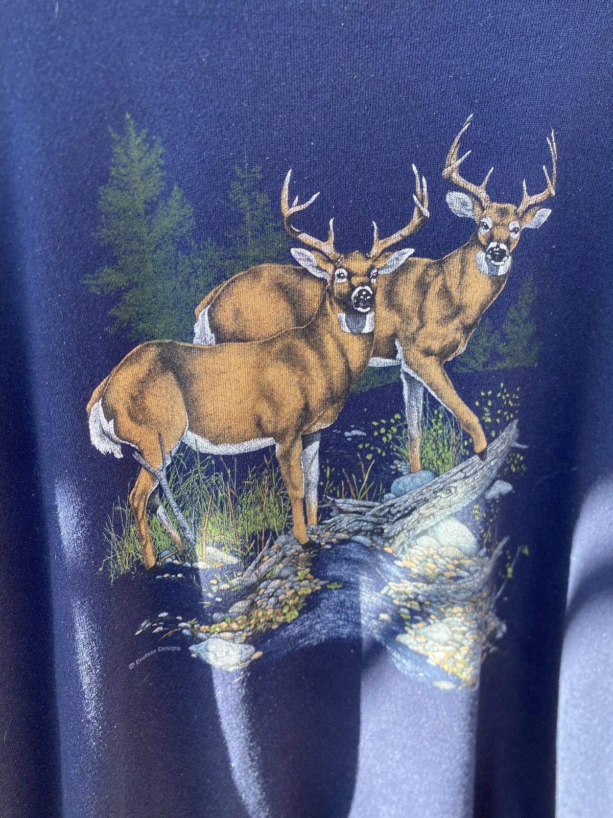 Other Vintage 90s nature deer outdoor crewneck blue XXXL Size US XXL / EU 58 / 5 - 3 Thumbnail
