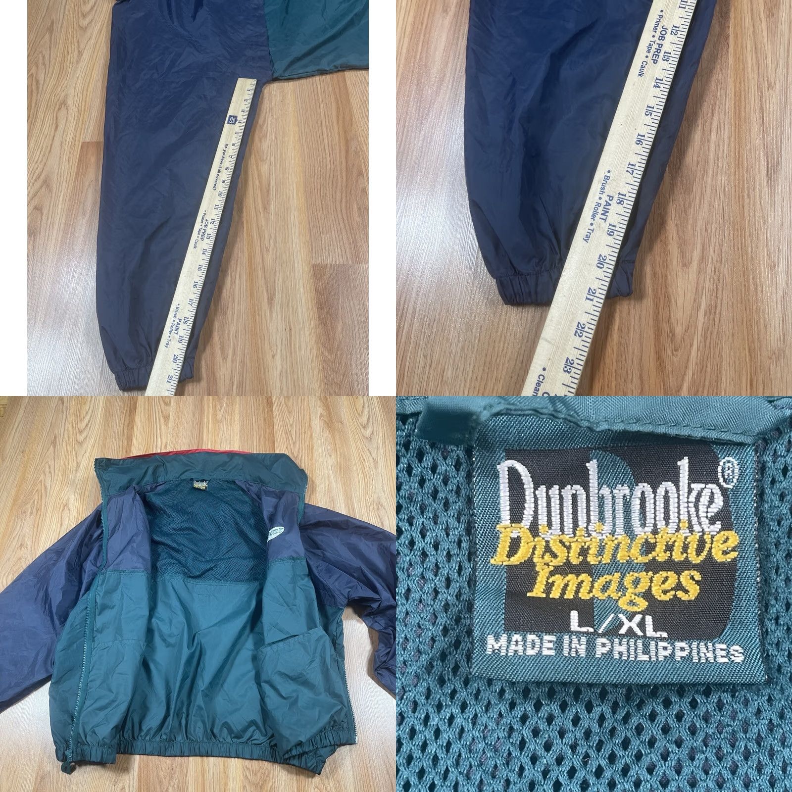 Dunbrooke Dunbrooke Windbreaker Jacket Men XL Blue Green Full Zip Hooded WarmUp Windbreaker Jacket XL Men Size US XL / EU 56 / 4 - 8 Thumbnail
