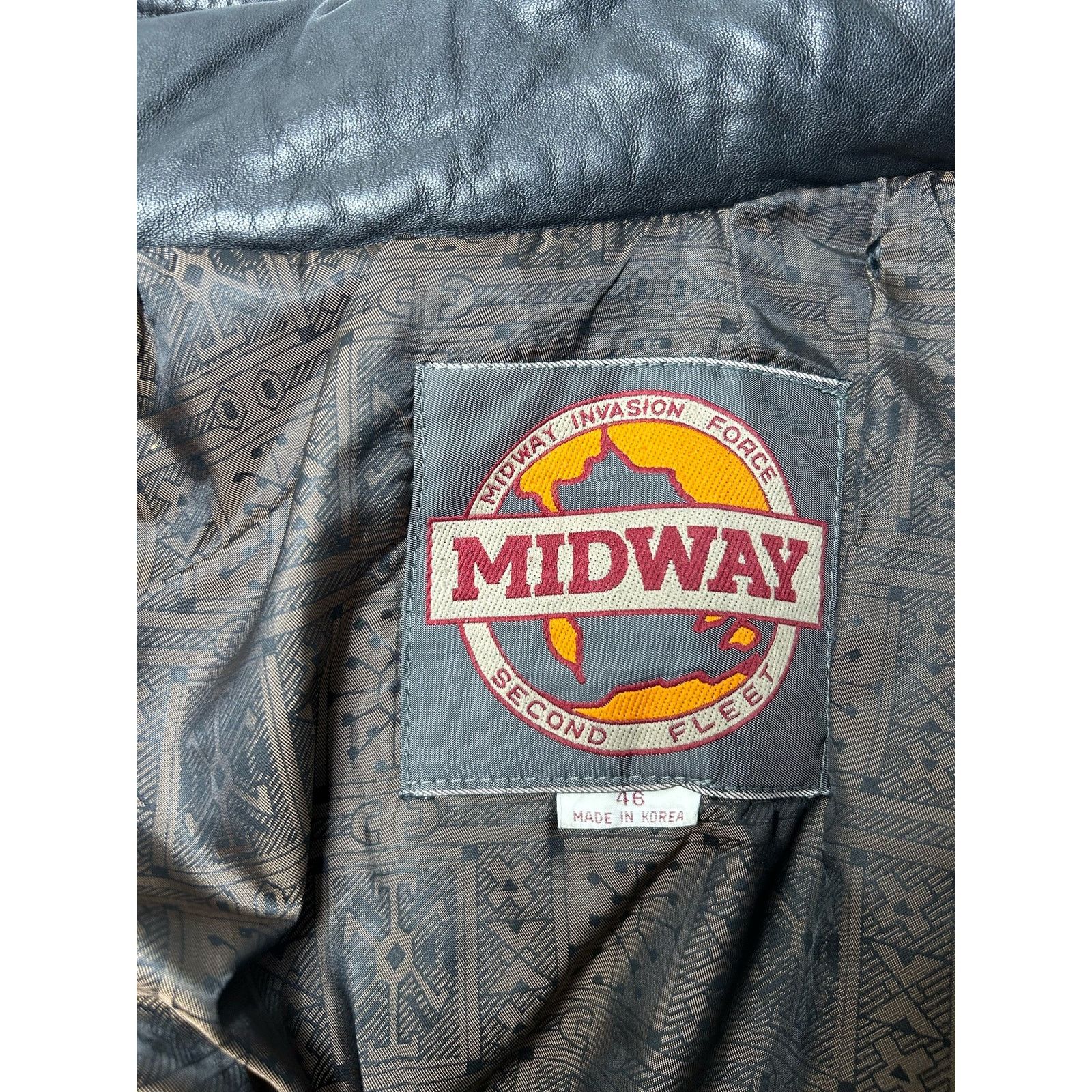 Other Midway Invasion Force Second Fleet Real Leather Jacket 46 Size US S / EU 44-46 / 1 - 8 Thumbnail