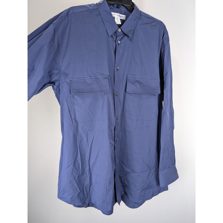 Comme des Garcons SHIRT o1rshd1 Button Shirt in Navy Blue Size US XL / EU 56 / 4 - 10 Thumbnail