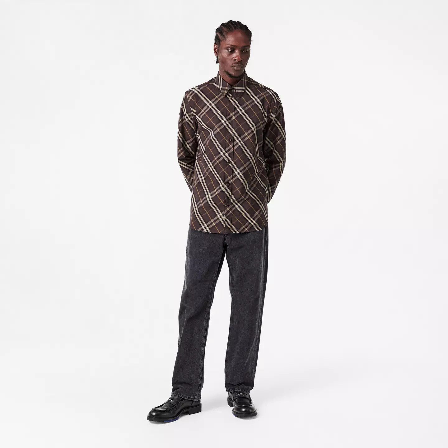 Burberry o1g2r1mq0426 Patterned Tailored Fit Shirt in Multicolor Size US L / EU 52-54 / 3 - 6 Thumbnail