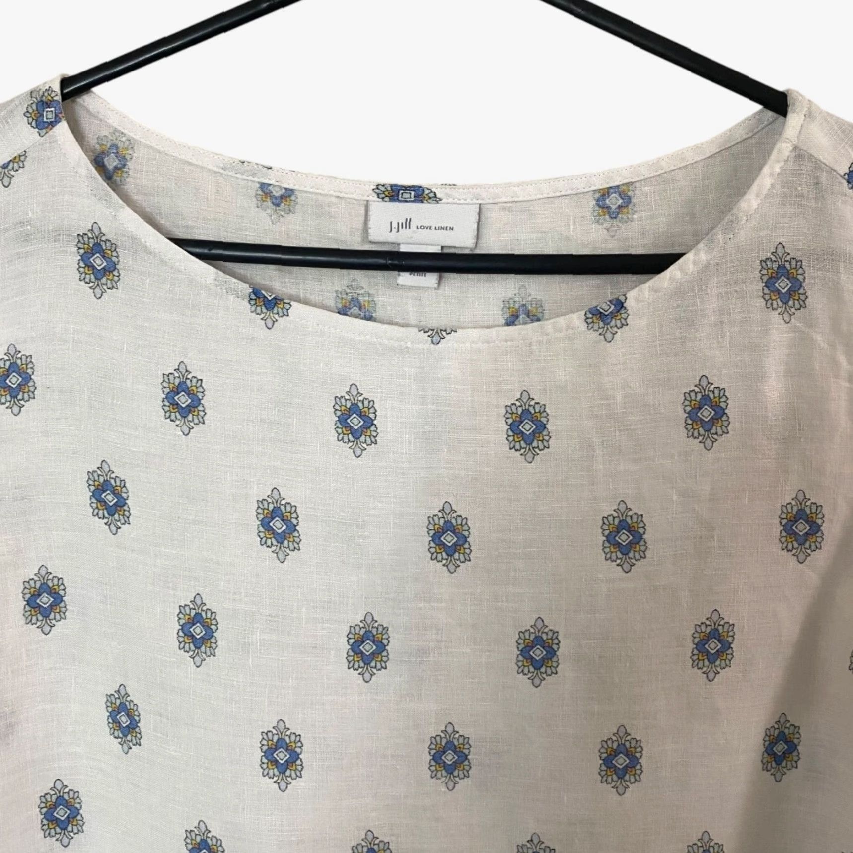 J. Jill VINTAGE J.Jill Linen Tank Top Women PXL White Boho Coastal Casual Sleeveless Summer Size XL / US 12-14 / IT 48-50 - 5 Thumbnail