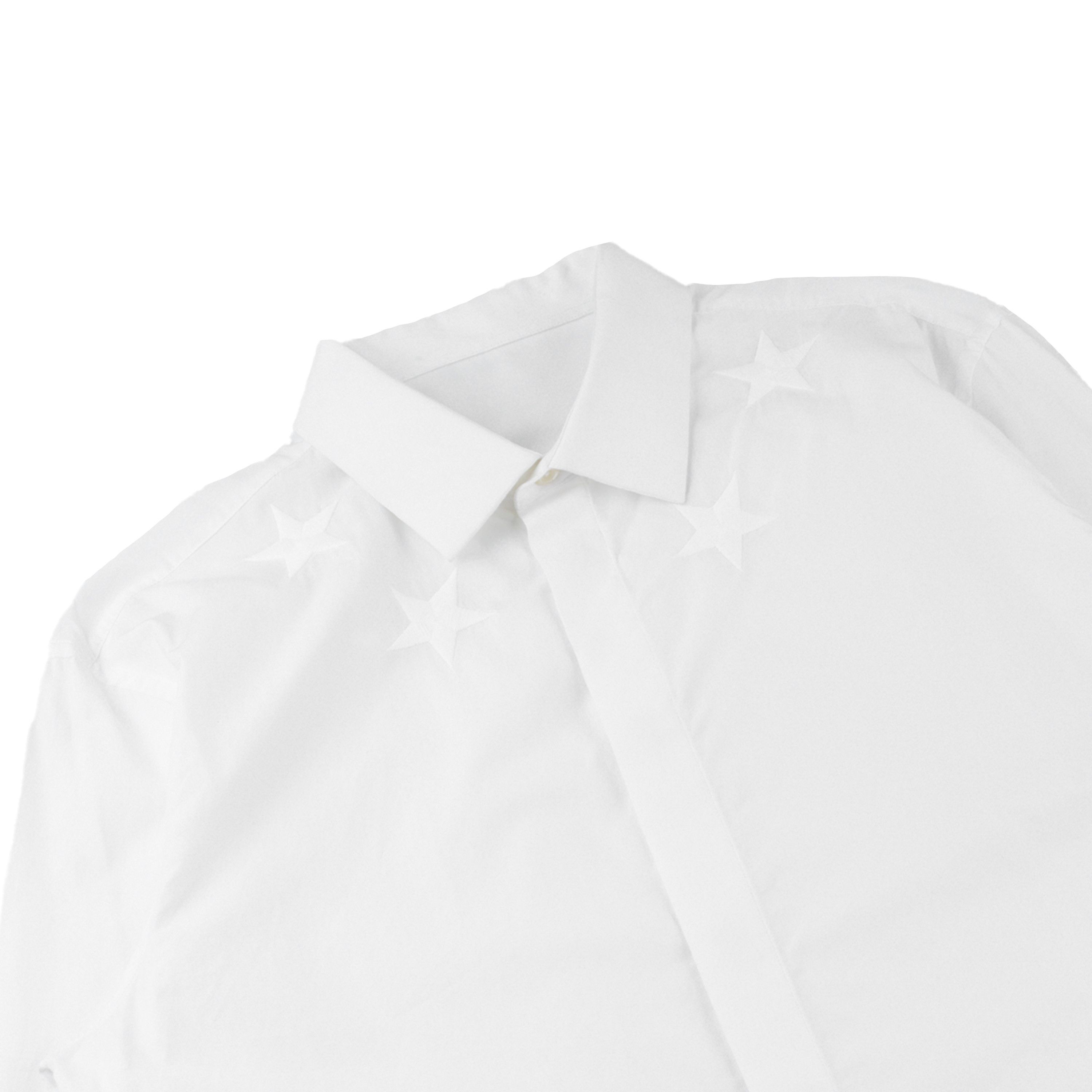 Givenchy Givenchy Paris Long Sleeve Stars Button Up White Shirt (M/L) Size US M / EU 48-50 / 2 - 3 Thumbnail