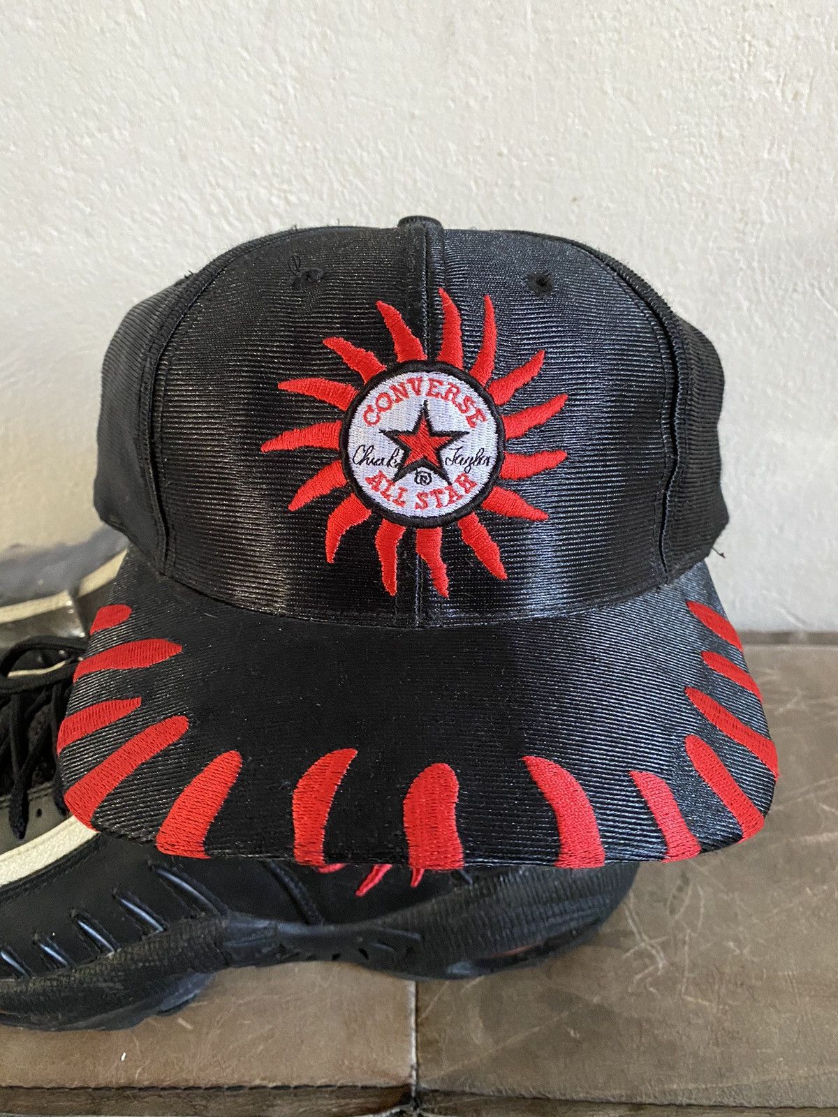 Converse Vintage ultra rare Rodman Sun Cap Hat 90s | Grailed