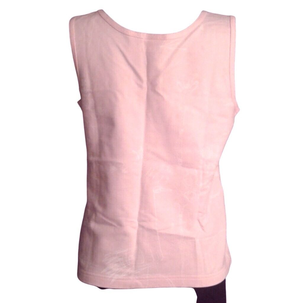 Chicos Spa By Chicos Size 0 Small 4 Tank Top Pink Cotton Sleeveless Size S / US 4 / IT 40 - 3 Thumbnail