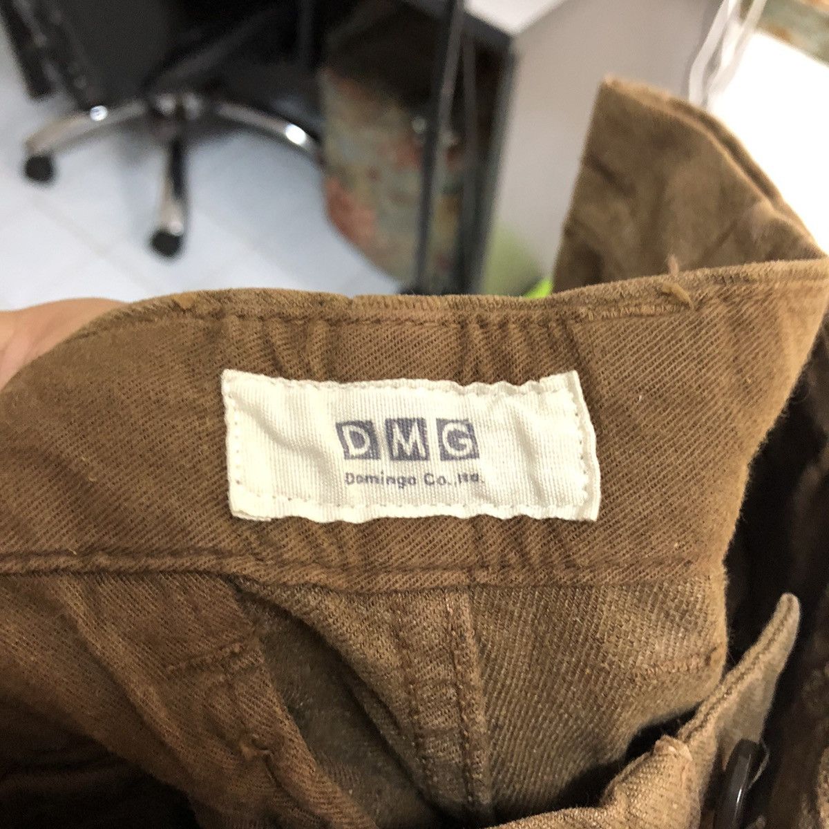 Japanese Brand Domingo Co Brown Cargo Multipocket Pants #A2437 Size US 27 - 19 Thumbnail