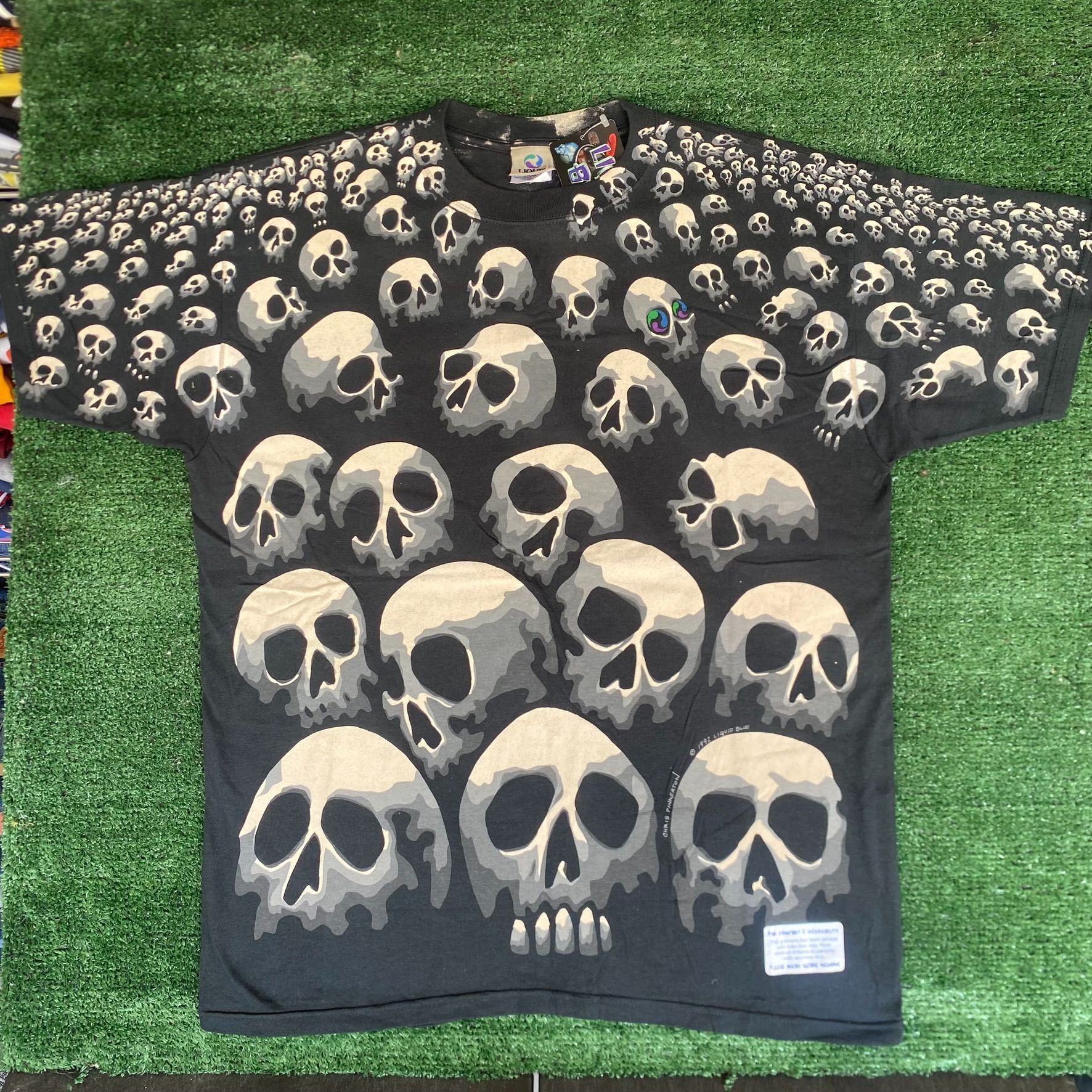 Liquid Blue Liquid blue Son Of Skulls T Shirt double side travis 