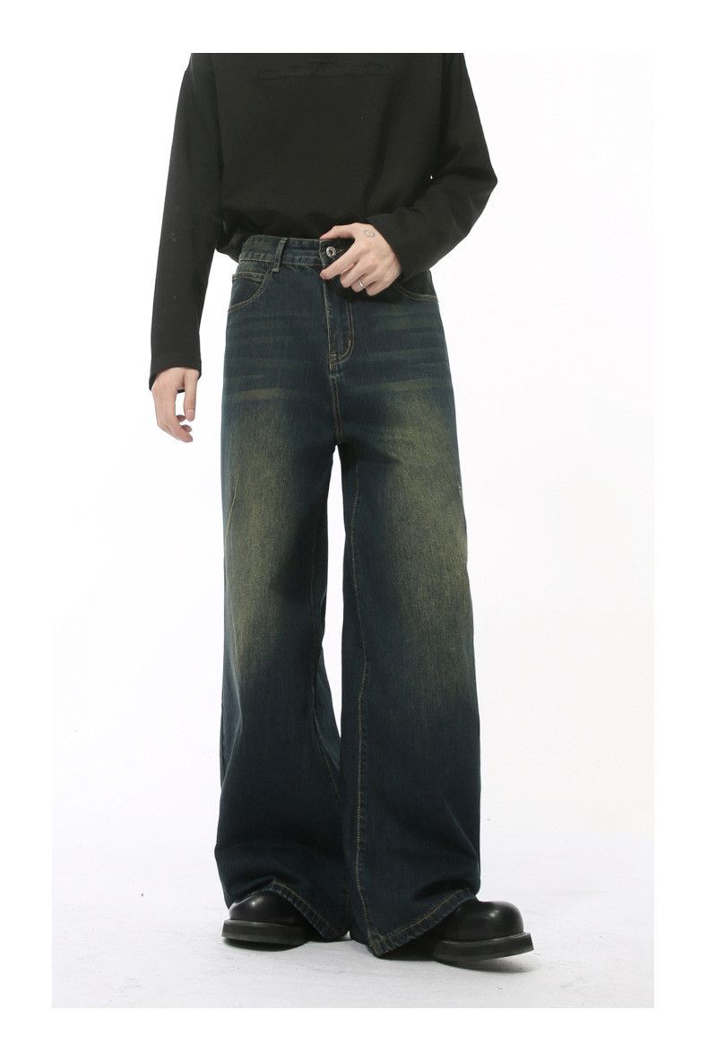 Japanese Brand × Jean American high street retro distressed oversize loose jeans Size US 34 / EU 50 - 2 Thumbnail