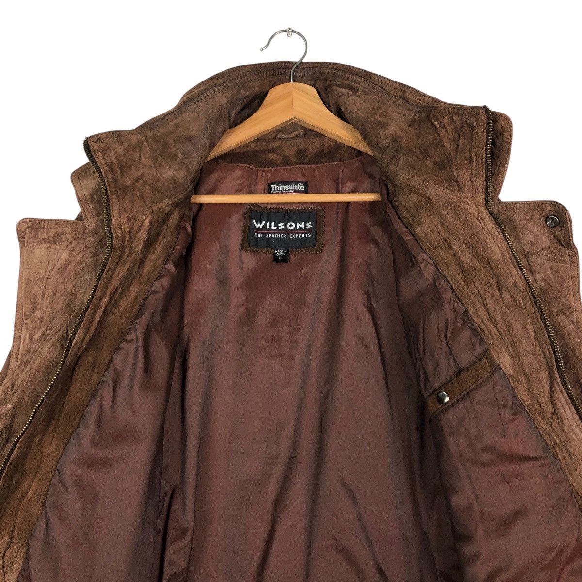 Issey Miyake 🔥Vintage Genuine Leather Jacket Biker Wilsons Leather Size US L / EU 52-54 / 3 - 14 Thumbnail