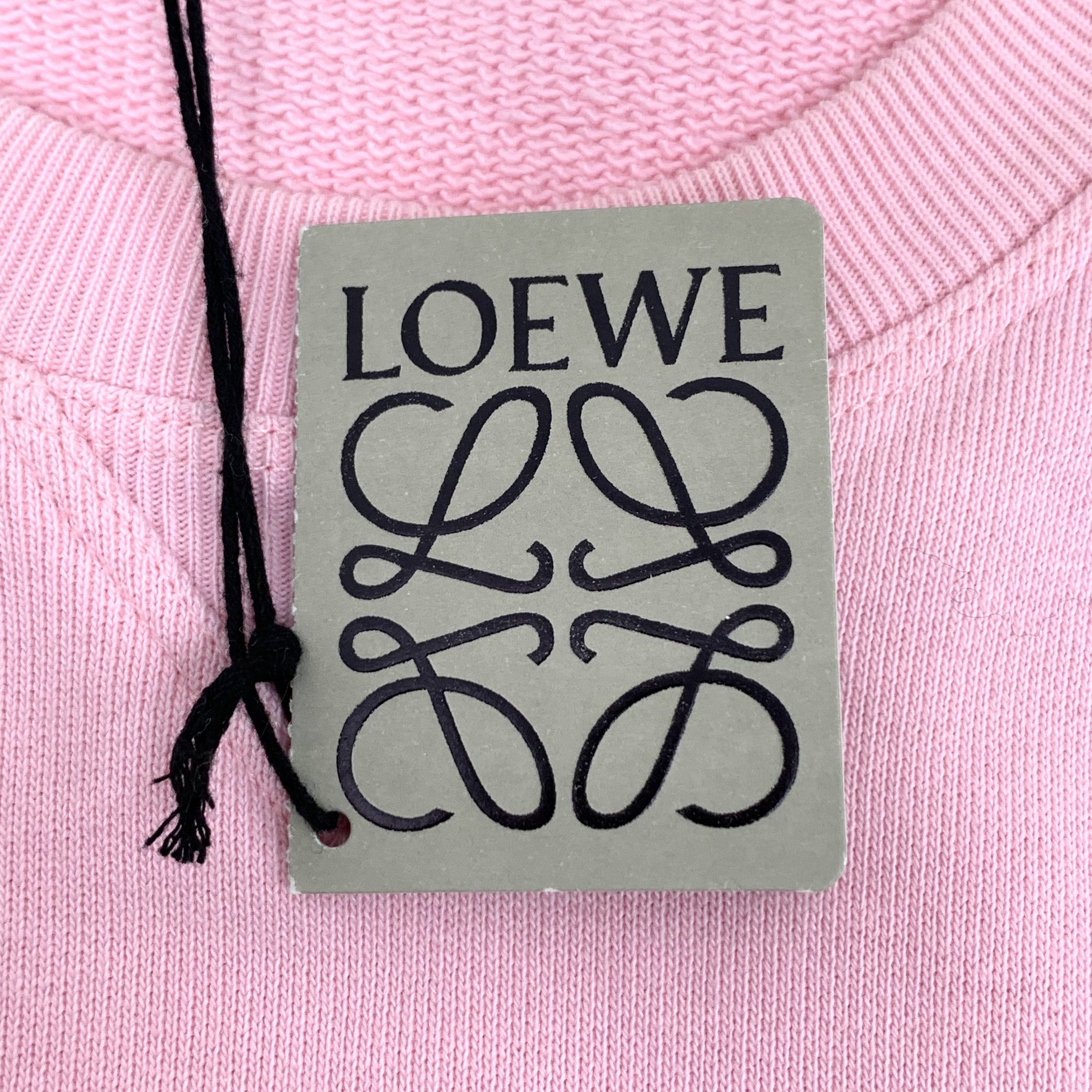 Loewe A级 H29262 罗意威 Loewe 粉色logo刺绣圆领卫衣 S码 95新轻微污渍 Size S / US 4 / IT 40 - 6 Thumbnail
