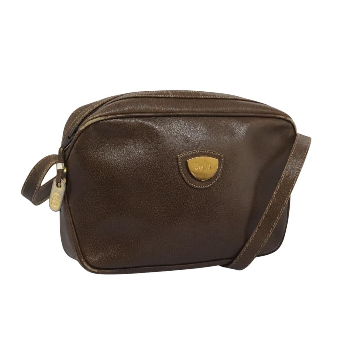 Gucci GUCCI Shoulder Bag Leather Brown Gold 001 261 001 261 Size ONE SIZE - 1 Thumbnail