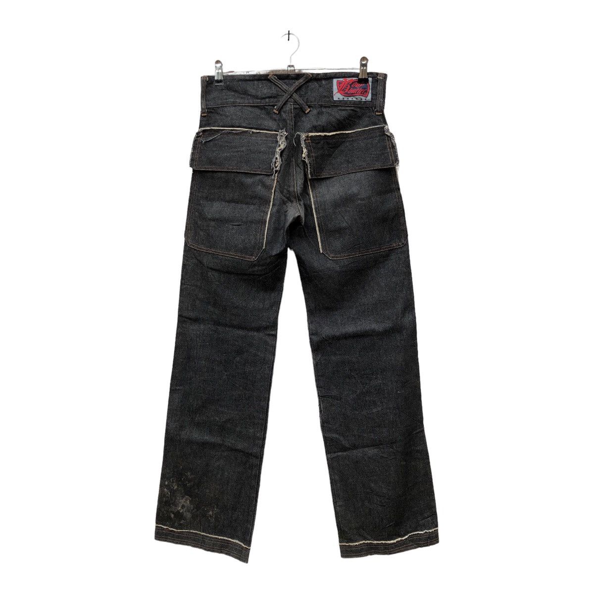 Designer × Japanese Brand Denim Body Butter Parachute Flare Design Bush Pants Size US 30 / EU 46 - 2 Thumbnail