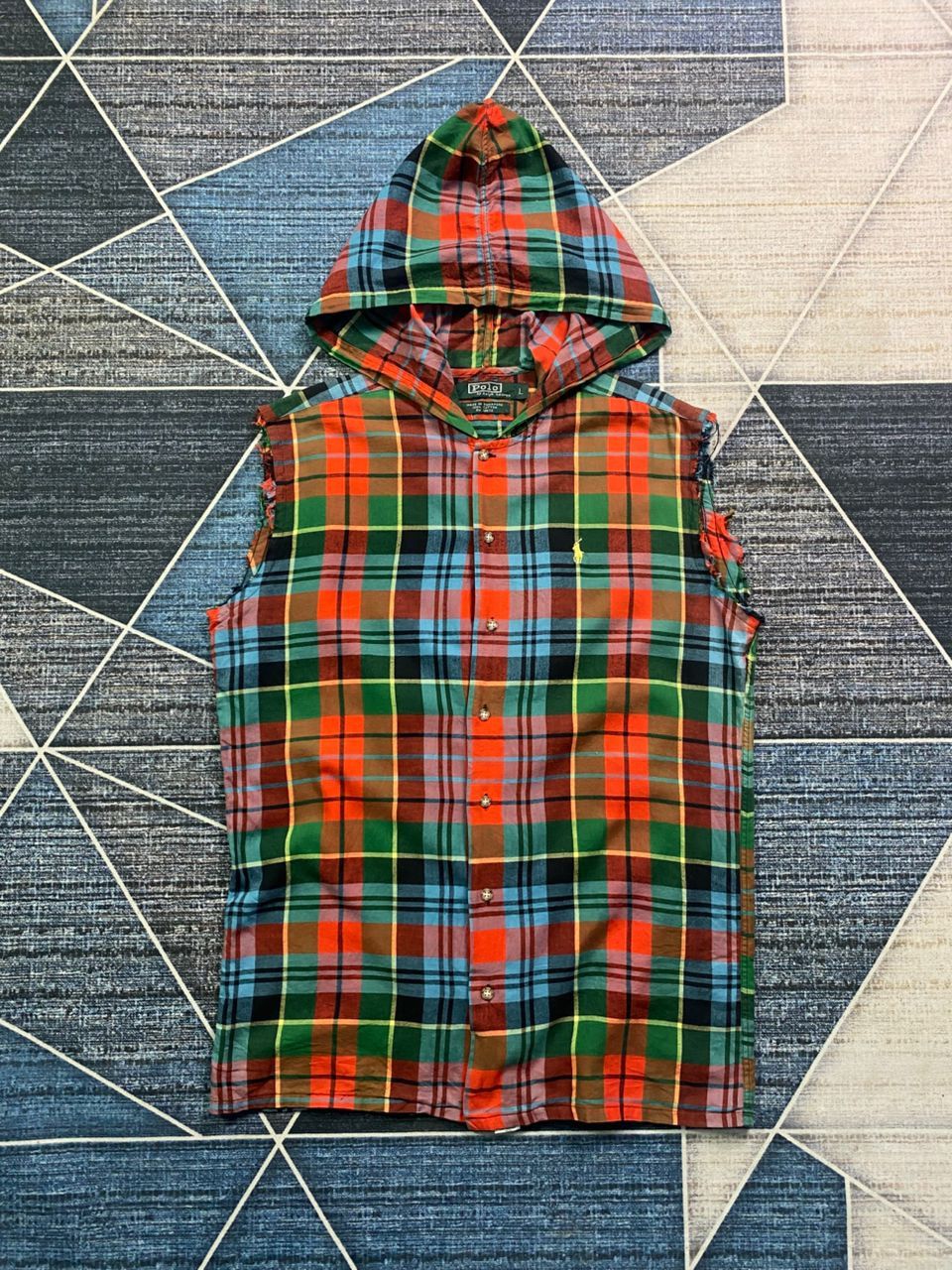Polo Ralph Lauren PRL Sleeveless Hooded Shirt Size US L / EU 52-54 / 3 - 1 Thumbnail