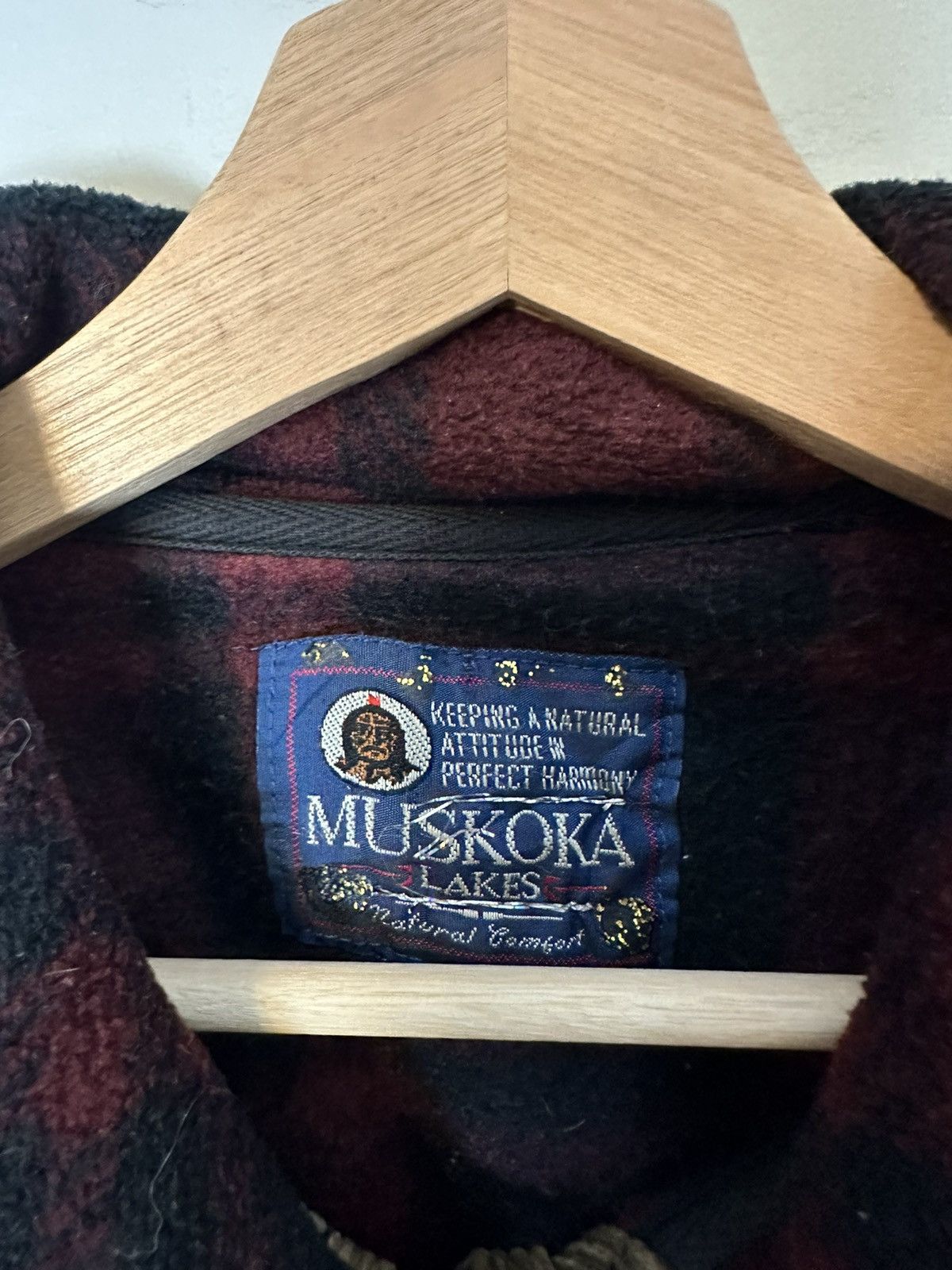 Vintage Vintage Muskoka 1/4 Zip-up Plaid Fleece Size XL Size US XL / EU 56 / 4 - 3 Thumbnail