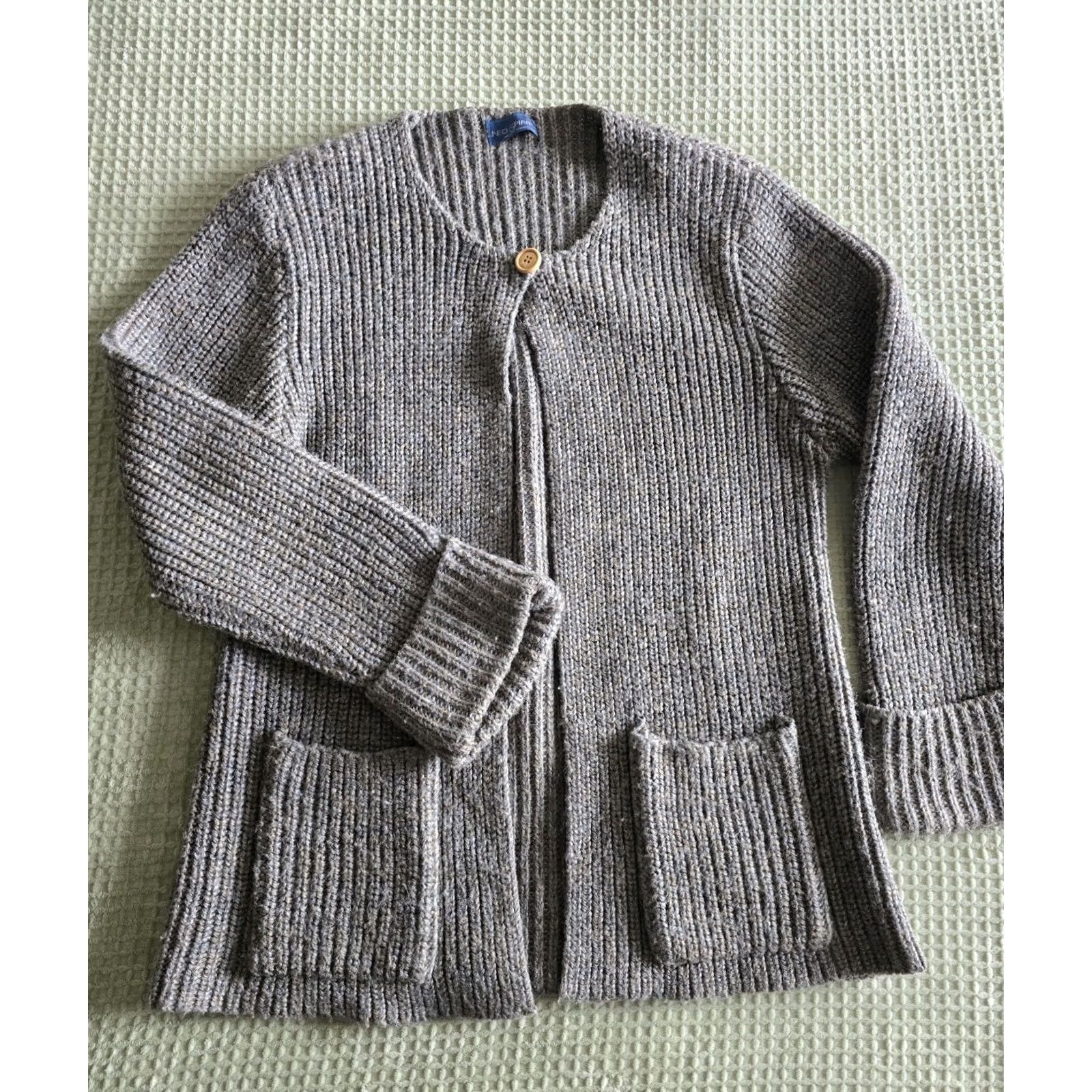 Levi's VINTAGE Levi's Cardigan Sweater Womens Large Pockets Wool Neo Spirit 1980s Green Size L / US 10 / IT 46 - 2 Thumbnail
