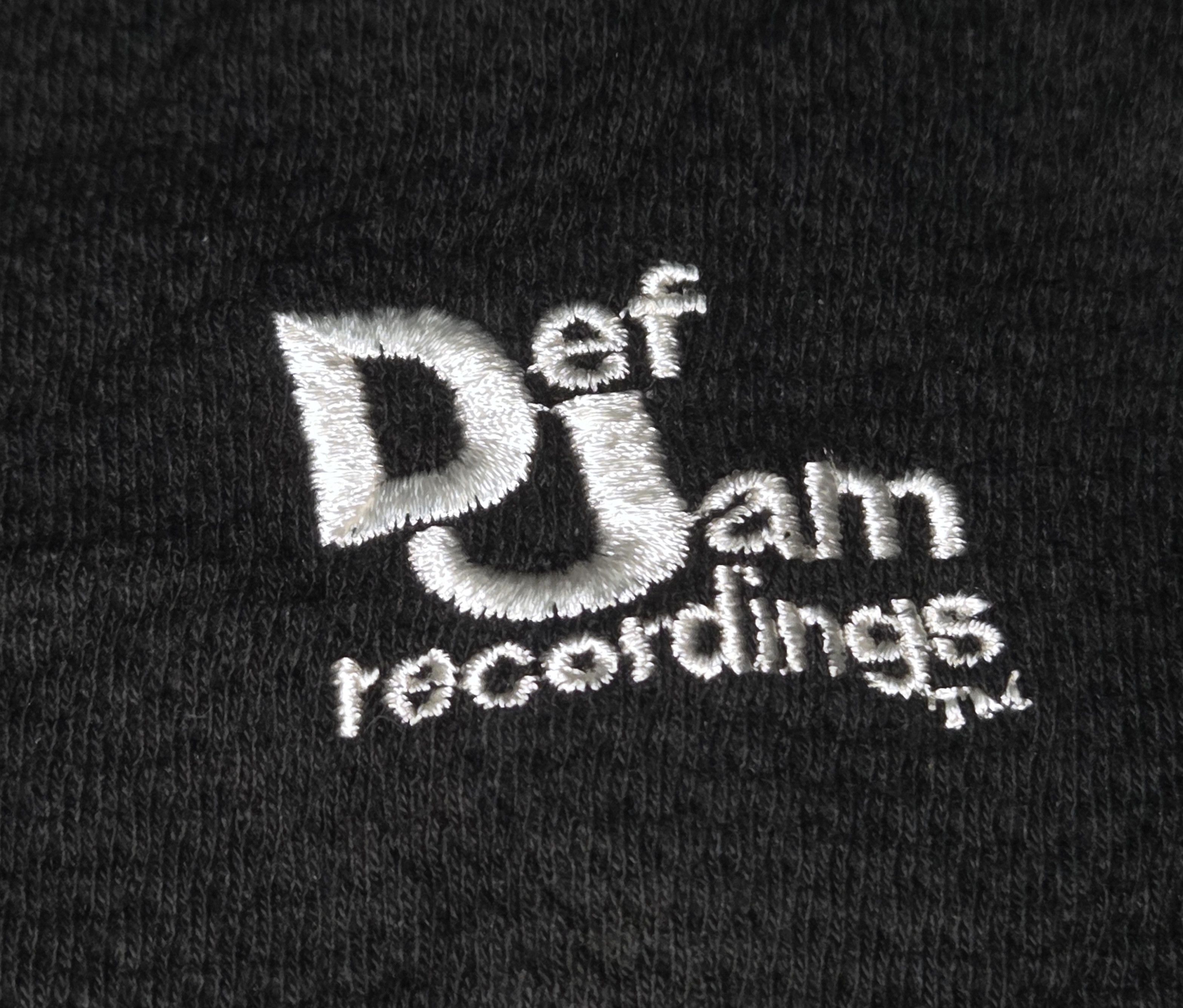 Rap Tees Vintage 90s Hip Hop Label DEF JAM RECORDINGS Raptee T Shirt Size US L / EU 52-54 / 3 - 10 Thumbnail