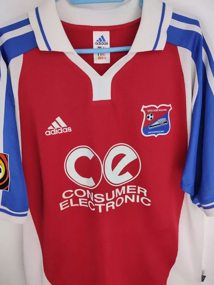 Adidas Spvgg Unterhaching home 2000-02 #8 LEXA Matchworn FOOTBALL Size US L / EU 52-54 / 3 - 8 Thumbnail