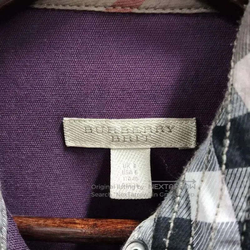 Burberry Burberry Deep Purple Long Coat for Women. Size M / US 6-8 / IT 42-44 - 3 Thumbnail