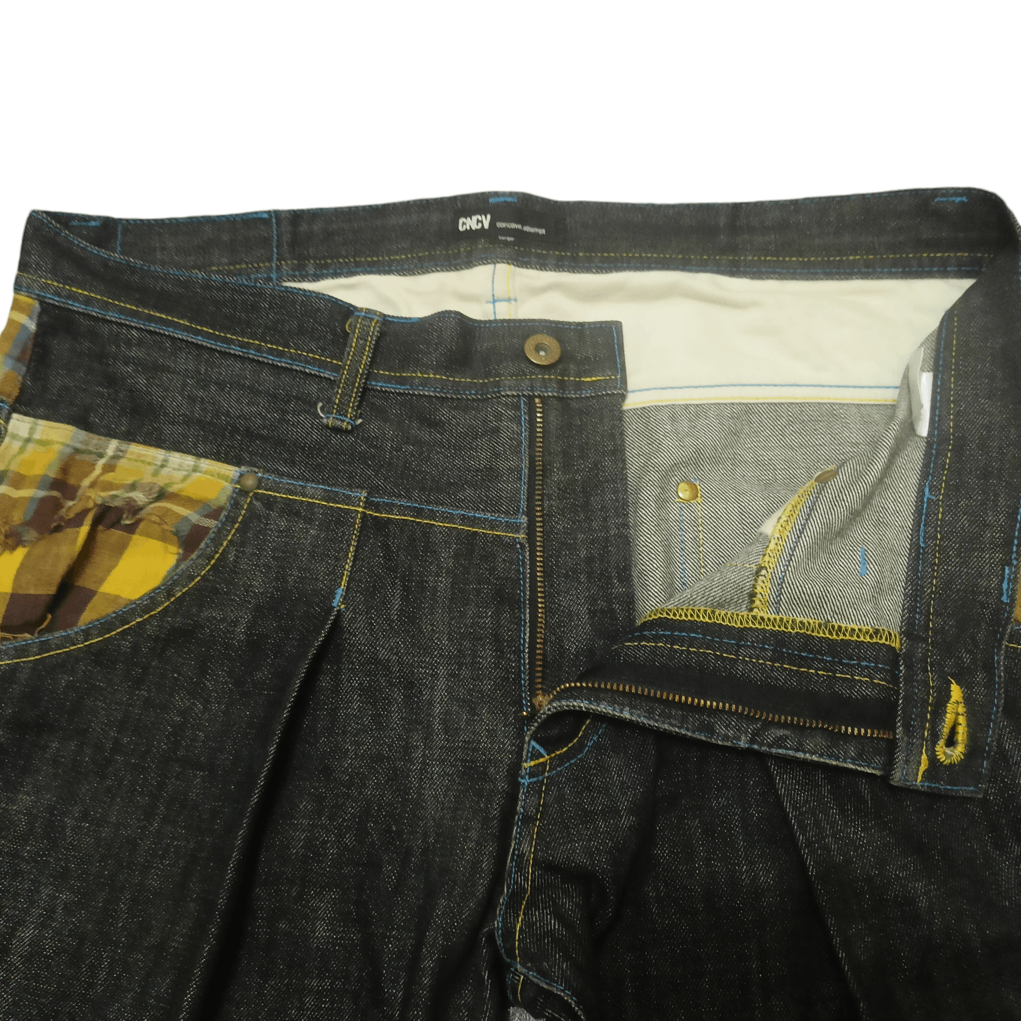 Japanese Brand Rare!!! Japanese Concave attempt jeans pocket navajo design Size US 35 - 6 Thumbnail