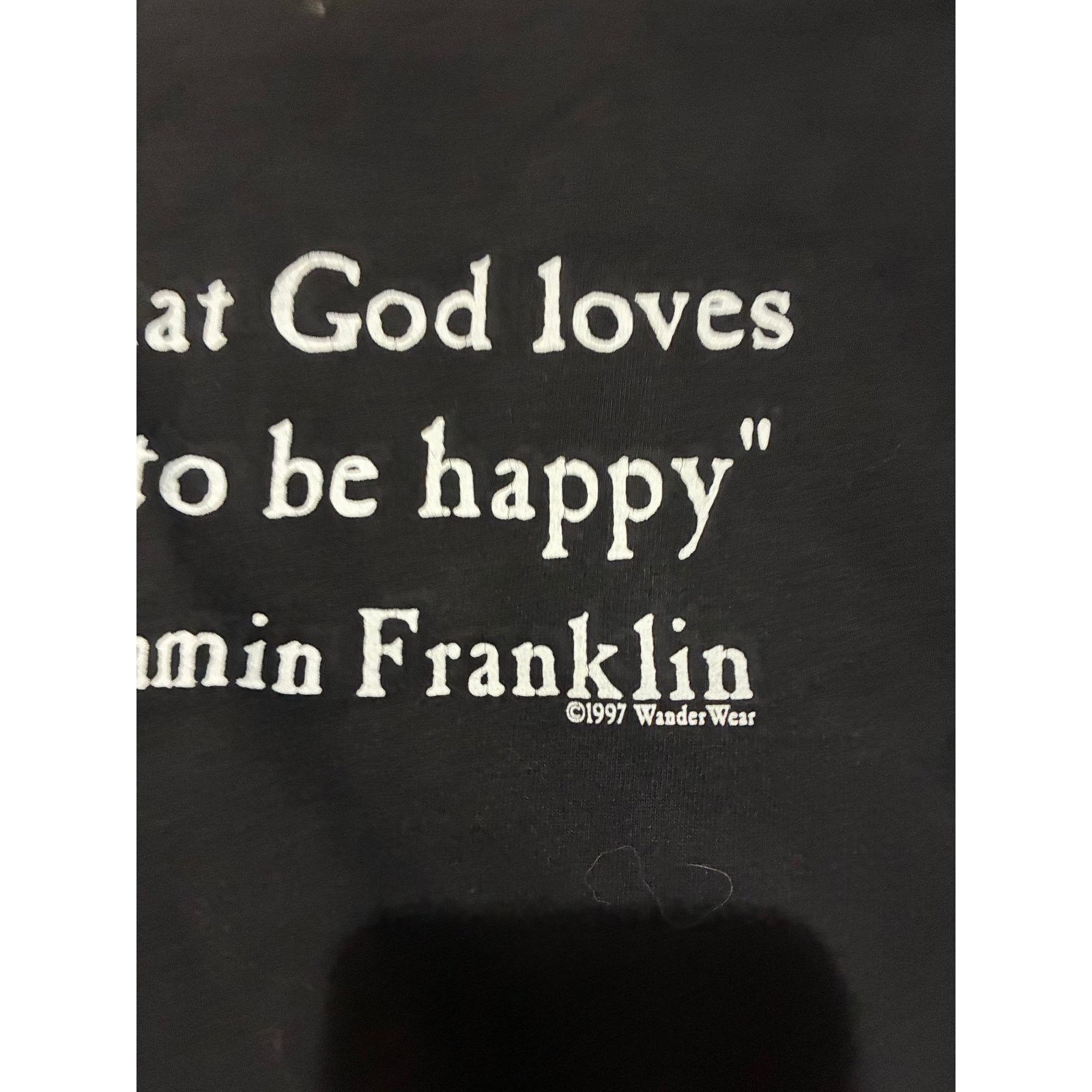 Gildan Vintage 1997 Black Gildan T-Shirt XL Beer Proof God Loves Us Size US XL / EU 56 / 4 - 5 Thumbnail
