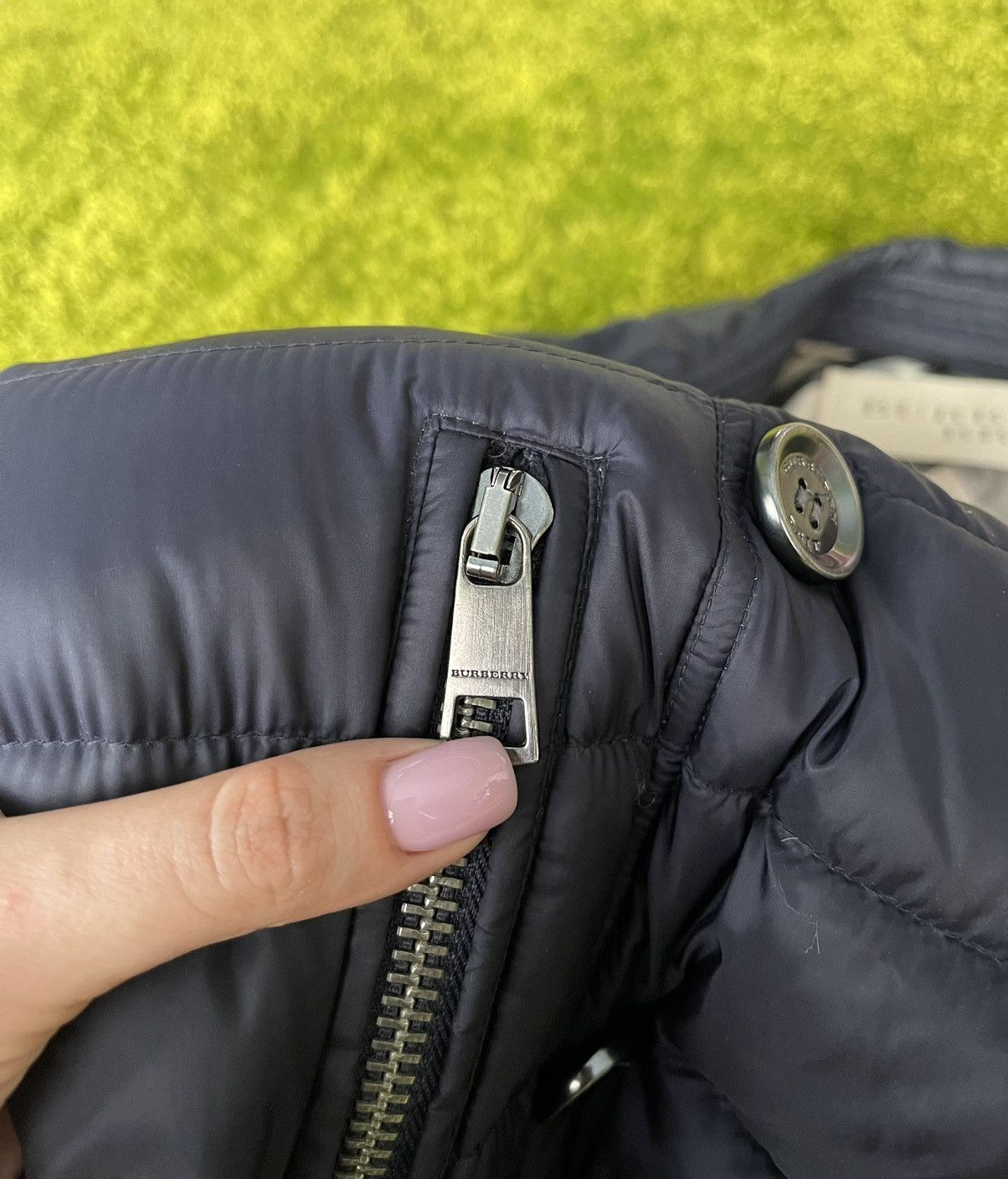 Burberry × Designer Burberry Brit belted down puffer jacket Size L / US 10 / IT 46 - 14 Thumbnail