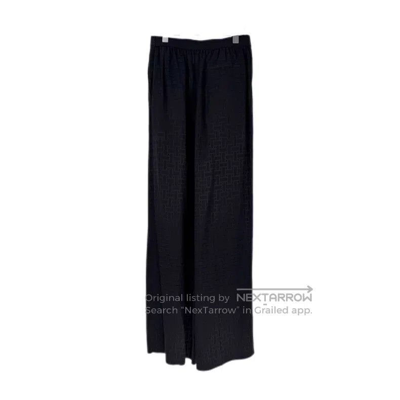 Hermes Hermes Black Silk Long Trousers Size 25" / US 0 / IT 36 - 2 Thumbnail