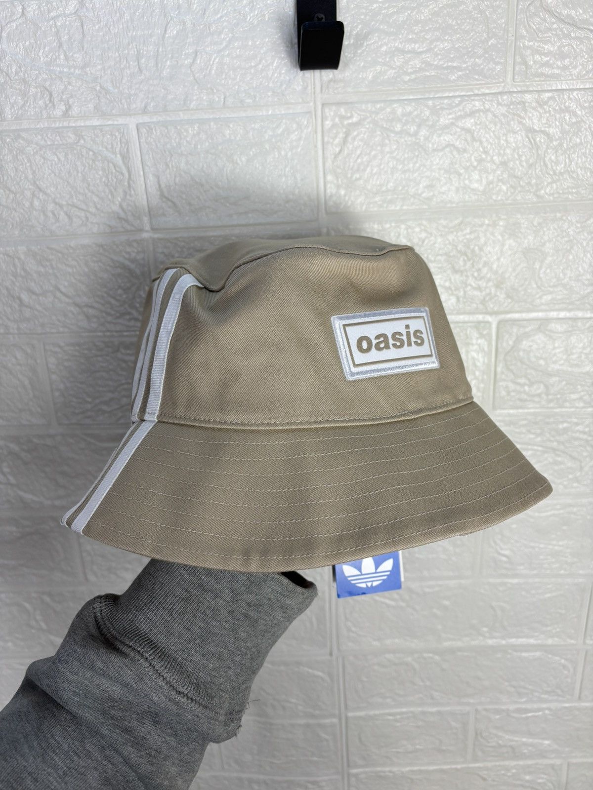 Adidas Adidas X Oasis 25 Originals Beige Bucket Hat Size OS Size ONE SIZE - 1 Thumbnail