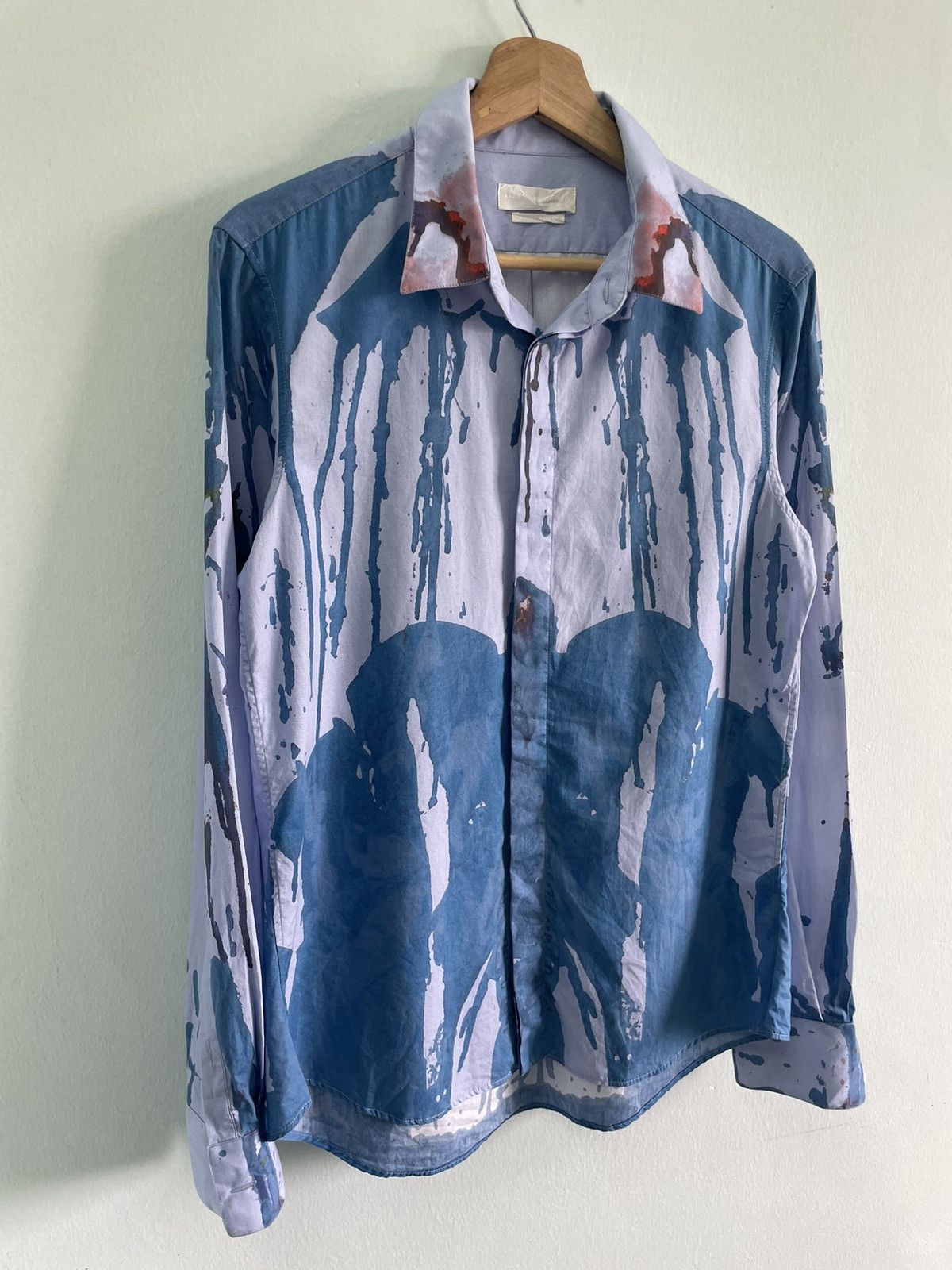Alexander McQueen SS 2009 Alexander McQueen Painted Shirt Size US M / EU 48-50 / 2 - 4 Thumbnail