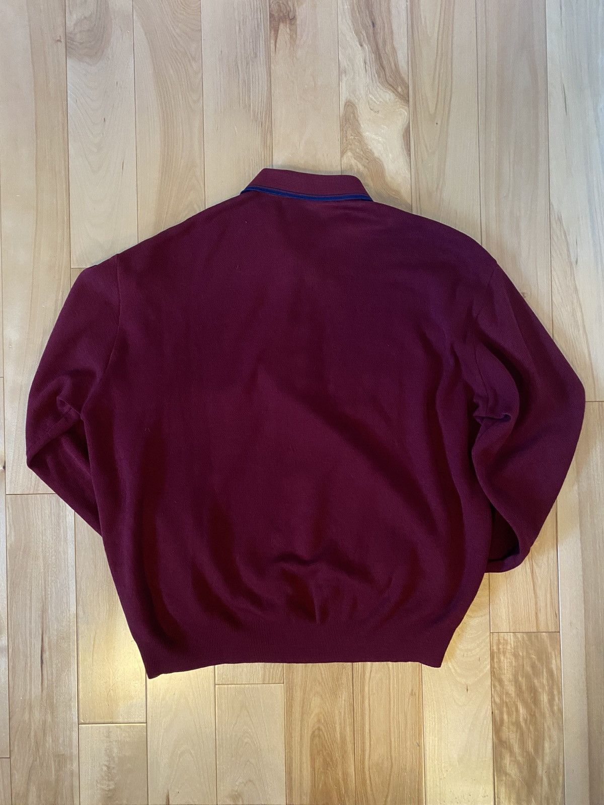 Vintage Vintage 1950-60s L/S Knit Polo Size US M / EU 48-50 / 2 - 2 Thumbnail